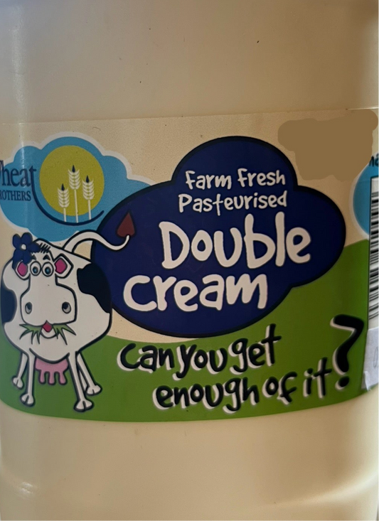 Fresh Double Cream - 100ml - Wheat Brothers, Cheadle